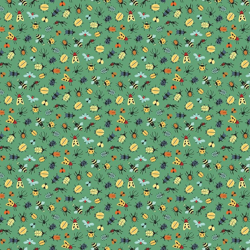 Happy Haven Bug Life Green by Shawn Wallace for Riley Blake Designs - C17623-GREEN