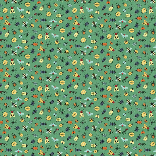 Happy Haven Bug Life Green by Shawn Wallace for Riley Blake Designs - C17623-GREEN