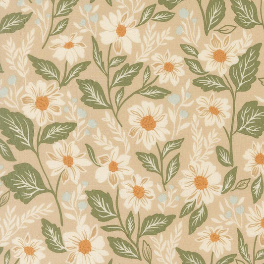 True Love Romance Blooms Florals Oatmeal by Lella Boutique for Moda Fabrics - 5260 12