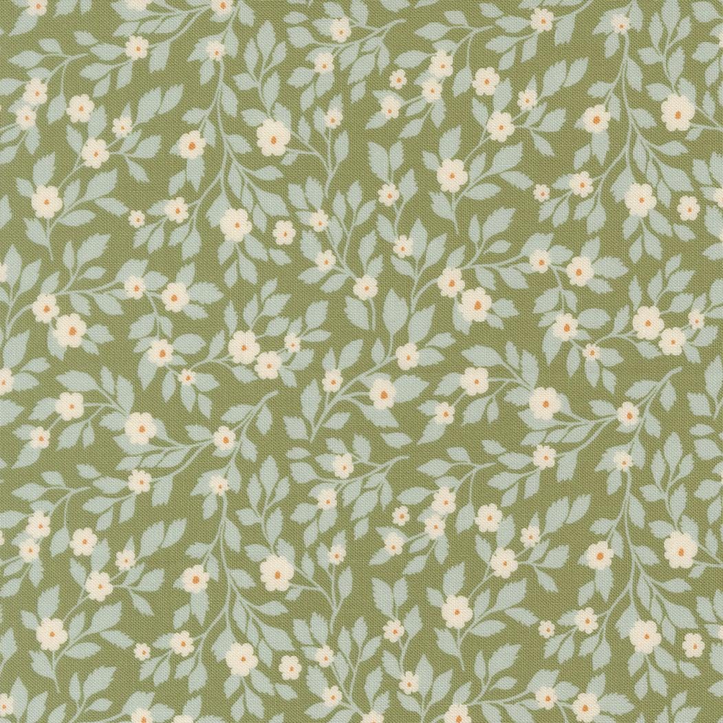 True Love Daydream Posies Florals Fern Robins Egg by Lella Boutique for Moda Fabrics - 5261 25