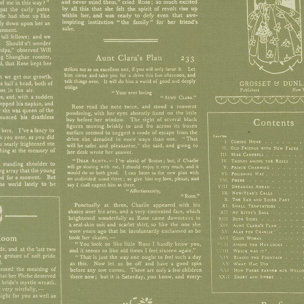 True Love Alcott Text Text and Words Fern by Lella Boutique for Moda Fabrics - 5263 15