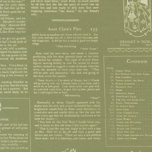 True Love Alcott Text Text and Words Fern by Lella Boutique for Moda Fabrics - 5263 15