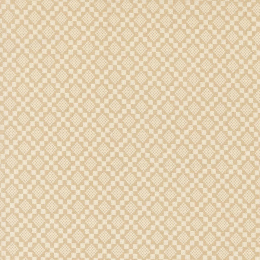 True Love Checkmate Blenders Oatmeal by Lella Boutique for Moda Fabrics - 5265 12