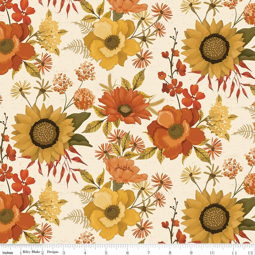 Bountiful Main Cream by Sandy Gervais for Riley Blake Designs - C17860-CREAM