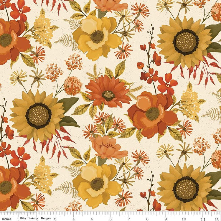 Bountiful Main Cream by Sandy Gervais for Riley Blake Designs - C17860-CREAM