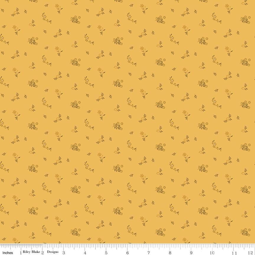 Bountiful Flower Toss Yellow by Sandy Gervais for Riley Blake Designs - C17866-YELLOW