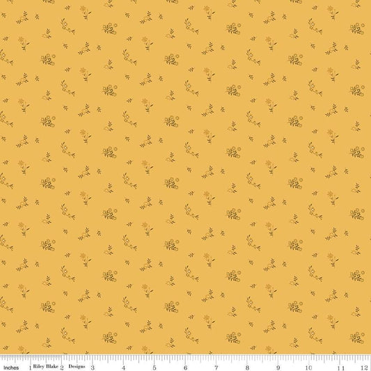 Bountiful Flower Toss Yellow by Sandy Gervais for Riley Blake Designs - C17866-YELLOW