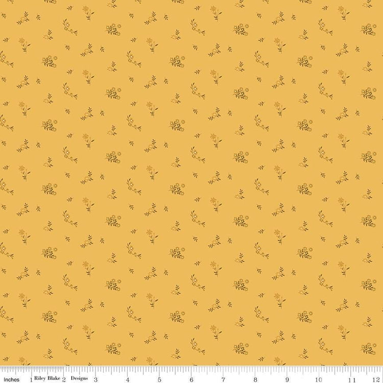Bountiful Flower Toss Yellow by Sandy Gervais for Riley Blake Designs - C17866-YELLOW