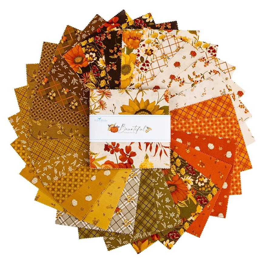 Bountiful 5 Inch Stacker by Sandy Gervais for Riley Blake Fabrics - 5-17860-42