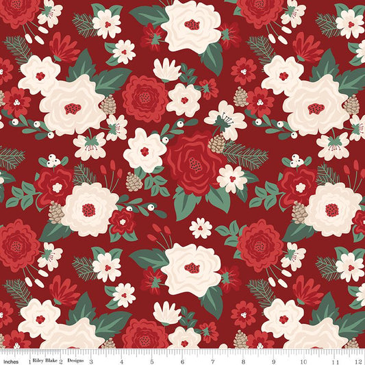 Evergreen Wishes Main Red by Traci Reed for Riley Blake Designs - C17810-RED