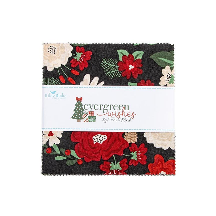 Evergreen Wishes 5 Inch Stacker by Traci Reed for Riley Blake Fabrics - 5-17810-42