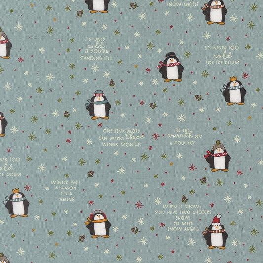 Chilly Mr Penguin Novelty Storm by Sweetwater for Moda Fabrics - 55711 11
