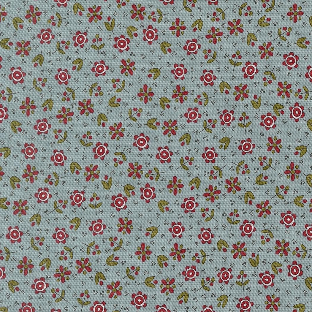 Chilly Christmas Flowers Florals Storm by Sweetwater for Moda Fabrics - 55712 15