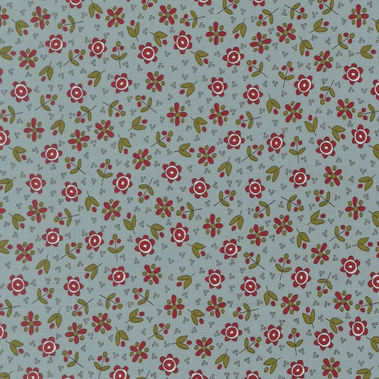 Chilly Christmas Flowers Florals Storm by Sweetwater for Moda Fabrics - 55712 15