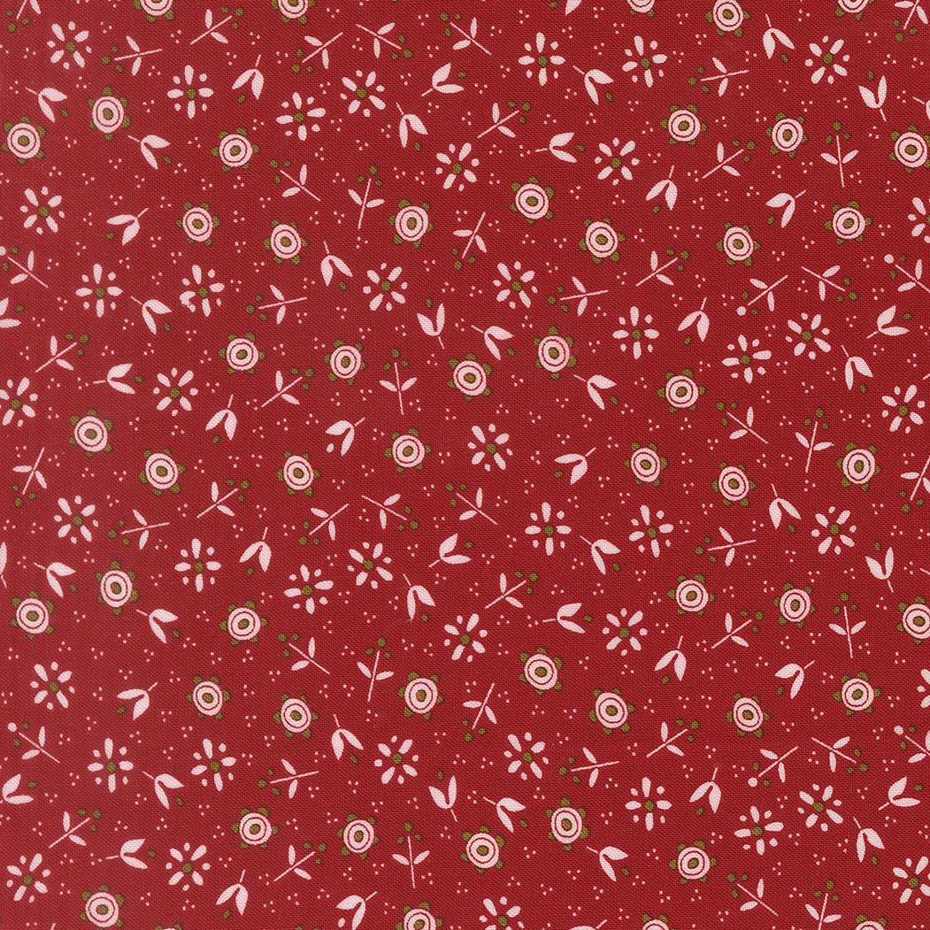 Chilly Christmas Flowers Florals Red by Sweetwater for Moda Fabrics - 55712 22
