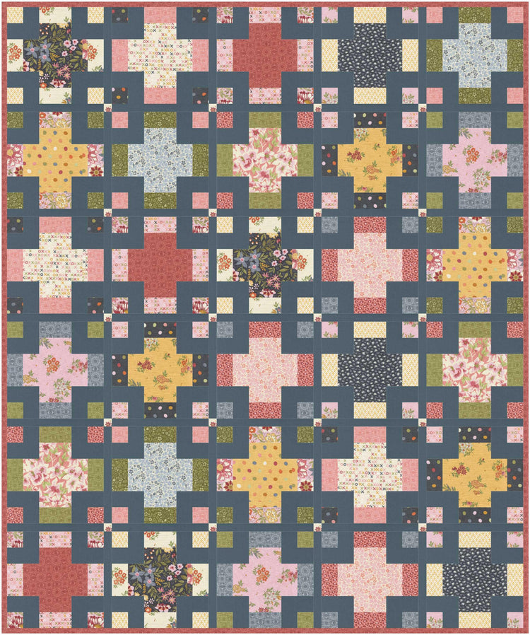 Frankie Quilt Kit with Fieldrush fabric by Moda Fabrics - quilt kit with pattern
