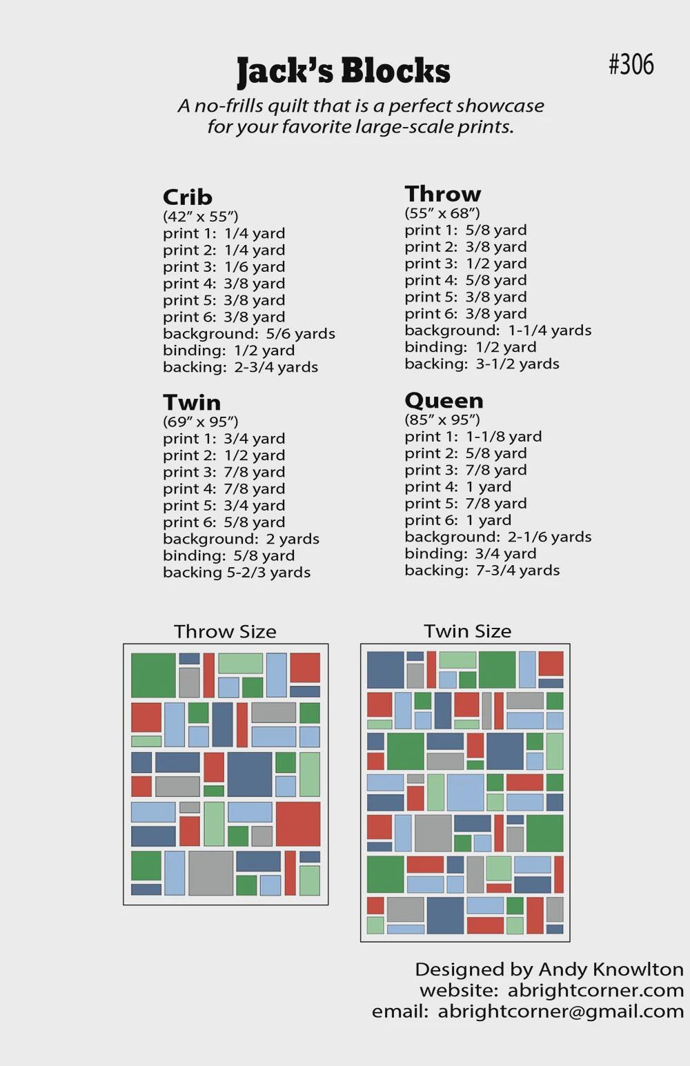 Jacks Blocks Quilt Kit