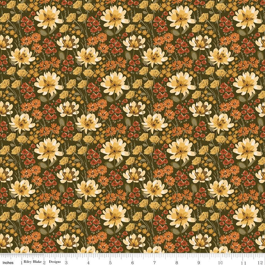 Bountiful Floral Shrubs by Sandy Gervais for Riley Blake Designs - C17861-SHRUBS