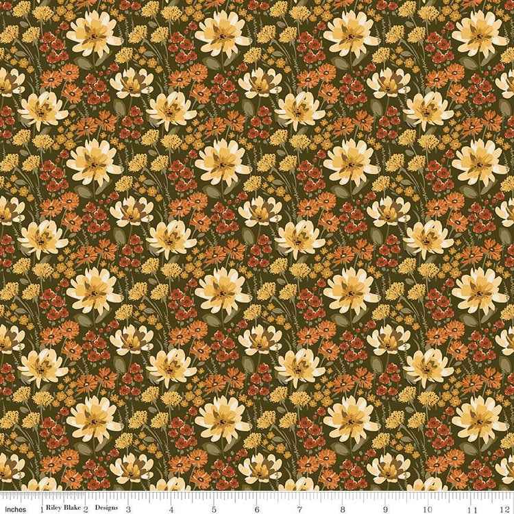 Bountiful Floral Shrubs by Sandy Gervais for Riley Blake Designs - C17861-SHRUBS