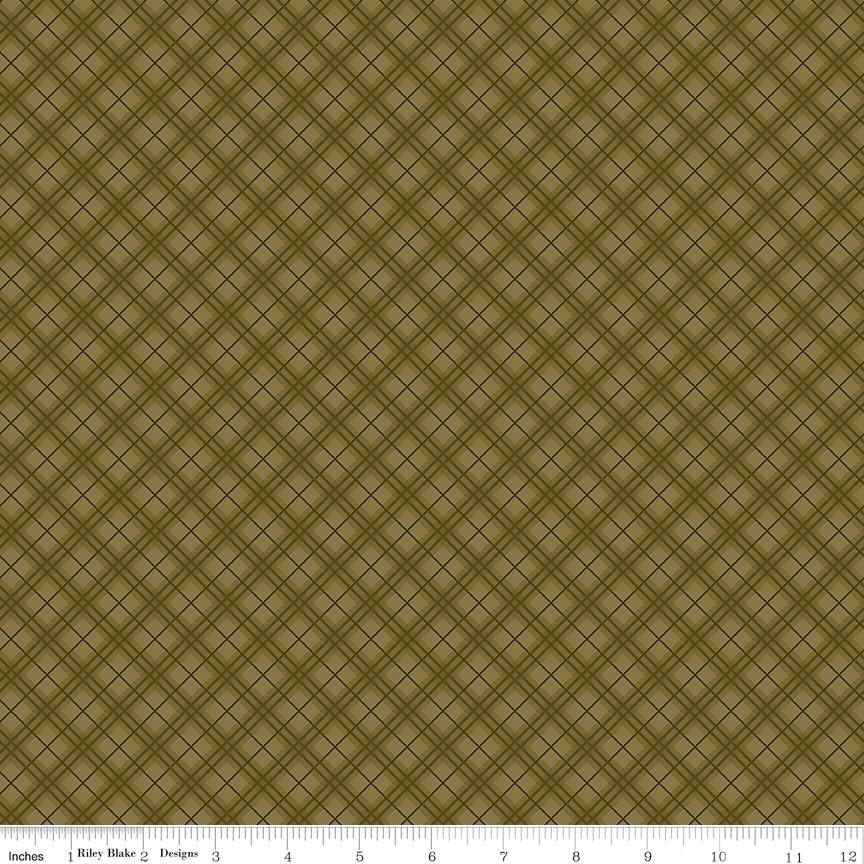 Bountiful Plaid Green by Sandy Gervais for Riley Blake Designs - C17863-GREEN