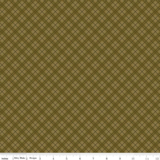 Bountiful Plaid Green by Sandy Gervais for Riley Blake Designs - C17863-GREEN