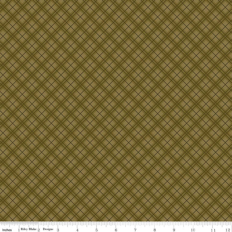 Bountiful Plaid Green by Sandy Gervais for Riley Blake Designs - C17863-GREEN