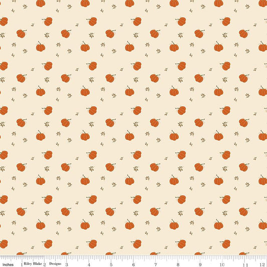 Bountiful Pumpkins Cream by Sandy Gervais for Riley Blake Designs - C17864-CREAM