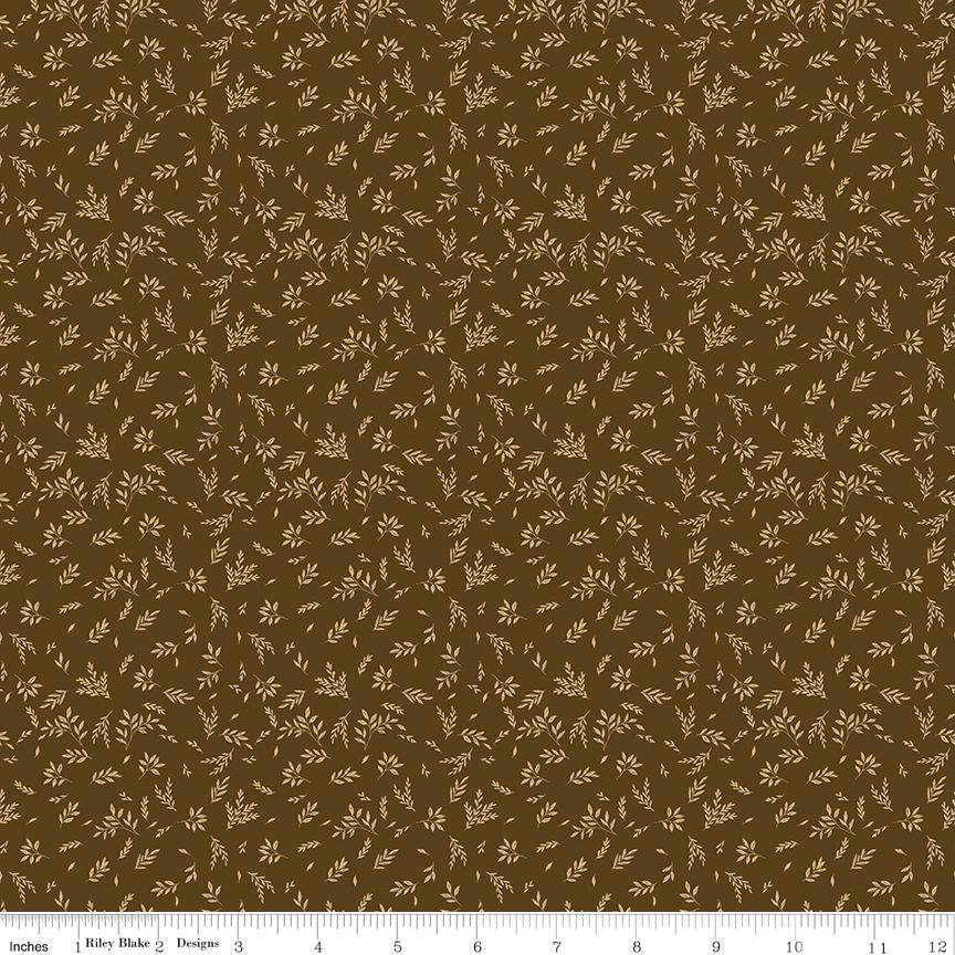 Bountiful Leaves Brown by Sandy Gervais for Riley Blake Designs - C17868-BROWN