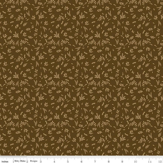 Bountiful Leaves Brown by Sandy Gervais for Riley Blake Designs - C17868-BROWN