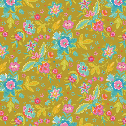 Kipling Gardens Main Curry by Lily Ashbury for Riley Blake Designs - C17880-CURRY