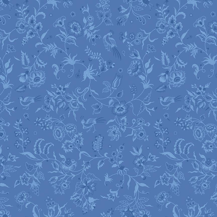 Kipling Gardens Haviland Blueberry by Lily Ashbury for Riley Blake Designs - C17882-BLUEBERRY