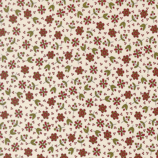 Chilly Christmas Flowers Florals Vanilla by Sweetwater for Moda Fabrics - 55712 11