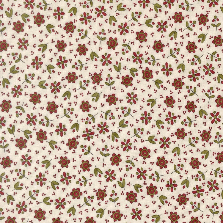 Chilly Christmas Flowers Florals Vanilla by Sweetwater for Moda Fabrics - 55712 11