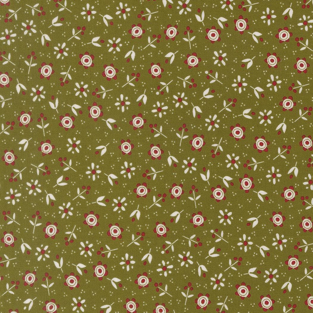 Chilly Christmas Flowers Florals Pine by Sweetwater for Moda Fabrics - 55712 23