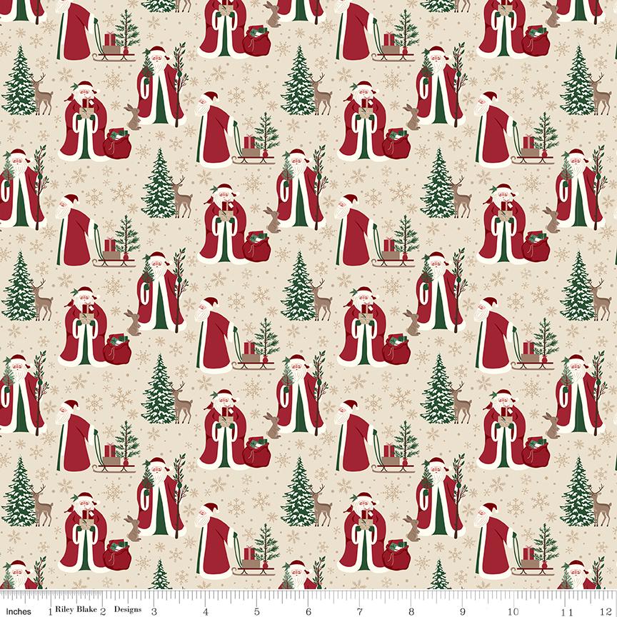 Christmas Time Main Linen by Dani Mogstad for Riley Blake Designs - C17820-LINEN