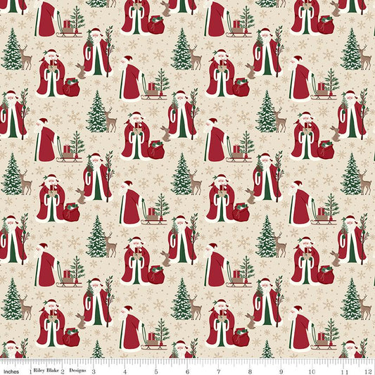 Christmas Time Main Linen by Dani Mogstad for Riley Blake Designs - C17820-LINEN