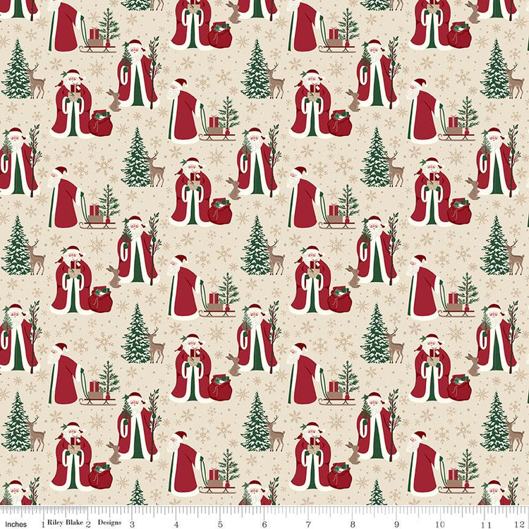 Christmas Time Main Linen by Dani Mogstad for Riley Blake Designs - C17820-LINEN