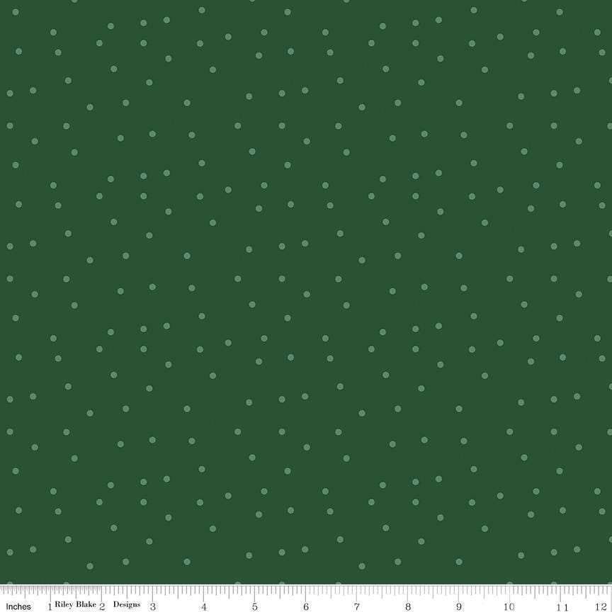 Christmas Time Dots Forest by Dani Mogstad for Riley Blake Designs - C17825-FOREST