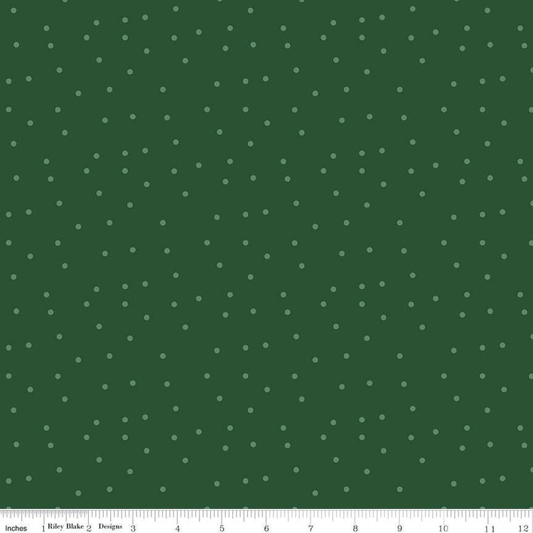 Christmas Time Dots Forest by Dani Mogstad for Riley Blake Designs - C17825-FOREST