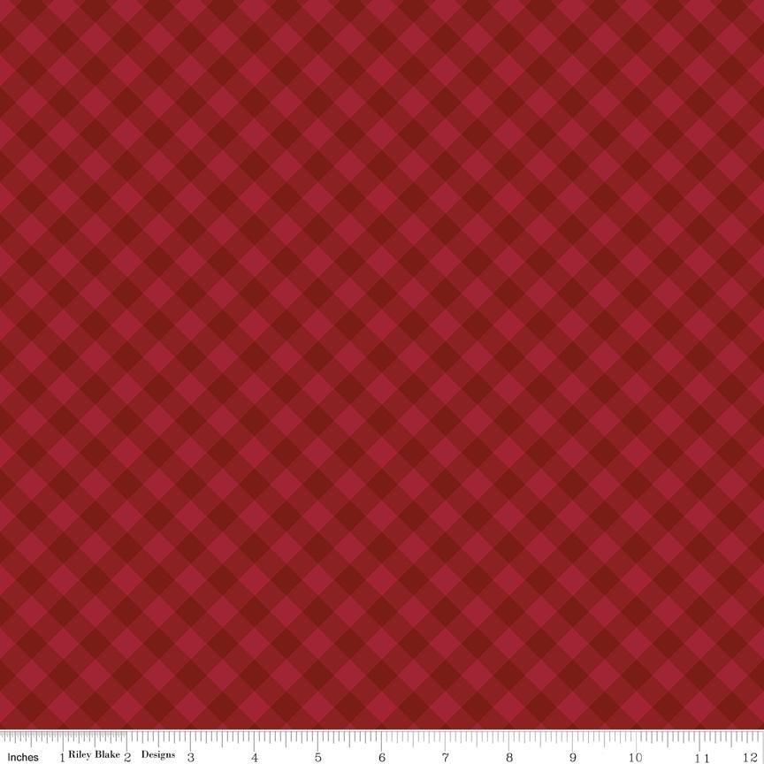 Christmas Time Plaid Red by Dani Mogstad for Riley Blake Designs - C17824-RED
