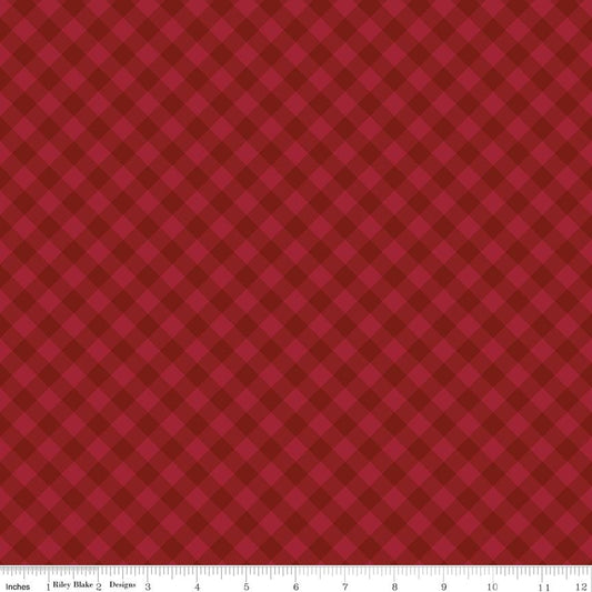Christmas Time Plaid Red by Dani Mogstad for Riley Blake Designs - C17824-RED