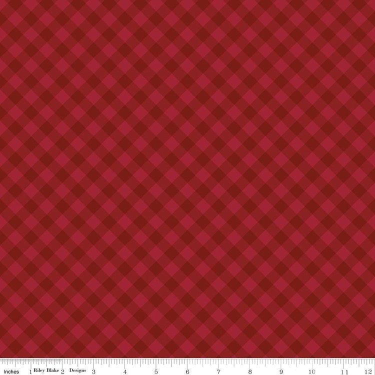 Christmas Time Plaid Red by Dani Mogstad for Riley Blake Designs - C17824-RED