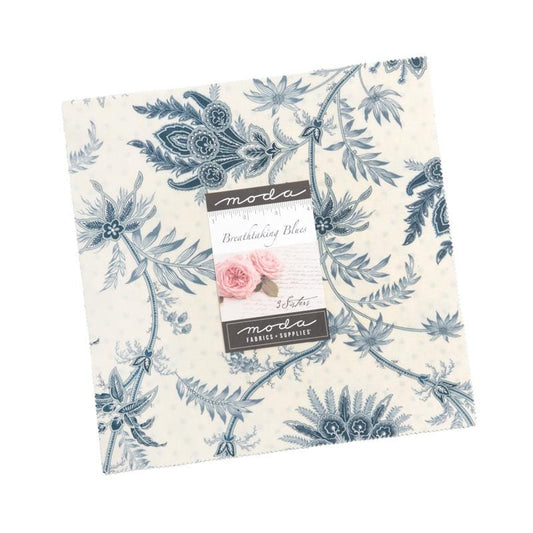 Breathtaking Blues Layer Cake by 3 Sisters for Moda Fabrics - 44400LC - 42 pieces