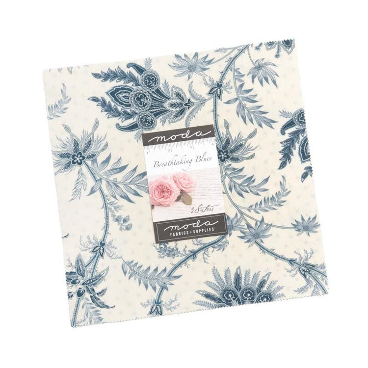 Breathtaking Blues Layer Cake by 3 Sisters for Moda Fabrics - 44400LC - 42 pieces