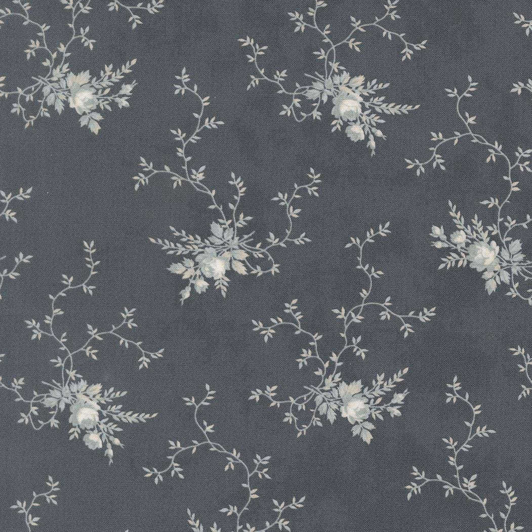 Breathtaking Blues Rose Garden Florals Dusk by 3 Sisters for Moda Fabrics - 44402 14