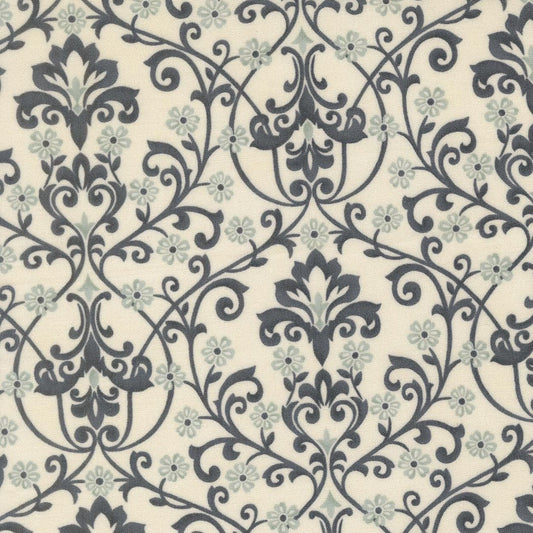 Breathtaking Blues Damask Porcelain by 3 Sisters for Moda Fabrics - 44403 11