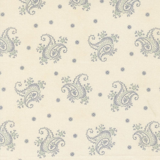 Breathtaking Blues Paisley Porcelain by 3 Sisters for Moda Fabrics - 44405 11