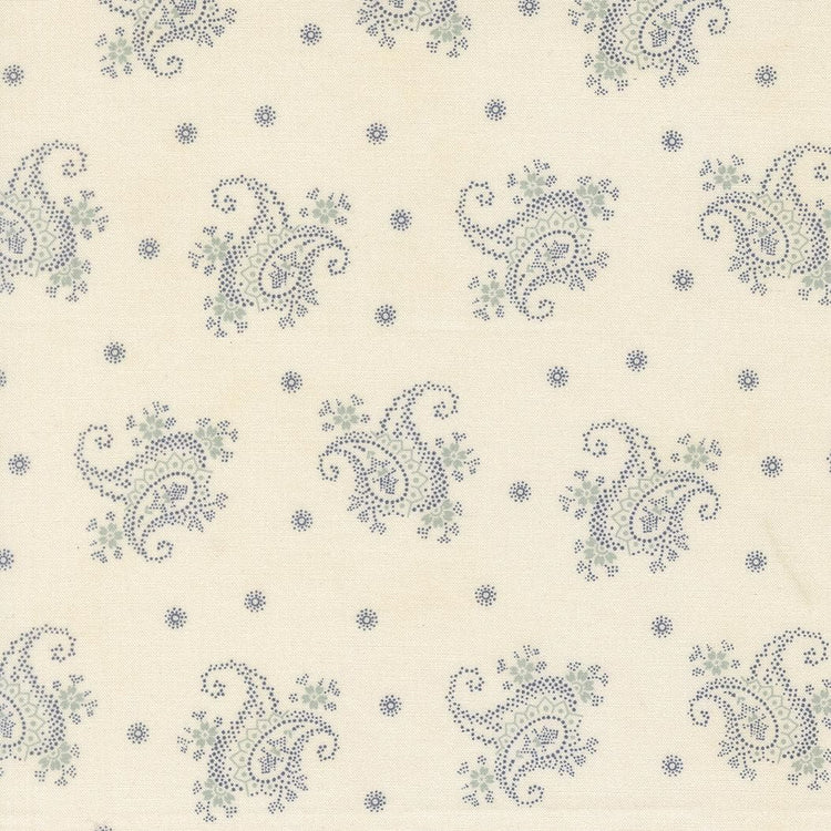 Breathtaking Blues Paisley Porcelain by 3 Sisters for Moda Fabrics - 44405 11