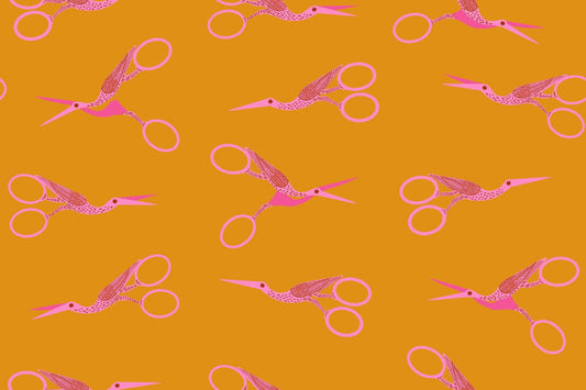 1 800 Notion Stork Scissors Novelty Retro Vintage Sewing Notions Scissors Honey by Ruby Star Society for Moda Fabrics - RS5216 13