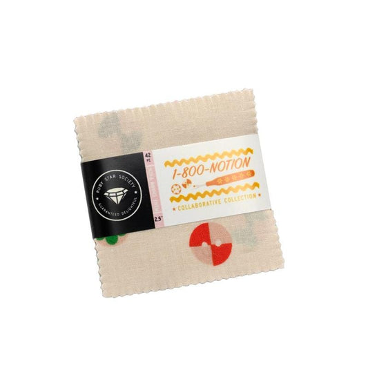 1 800 Notion Mini Charm by Ruby Star Society for Moda Fabrics - RS5207MC - 42 Assorted pieces